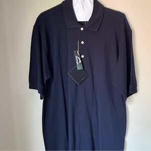 NWT mens navy blue golf shirt by Slazenger